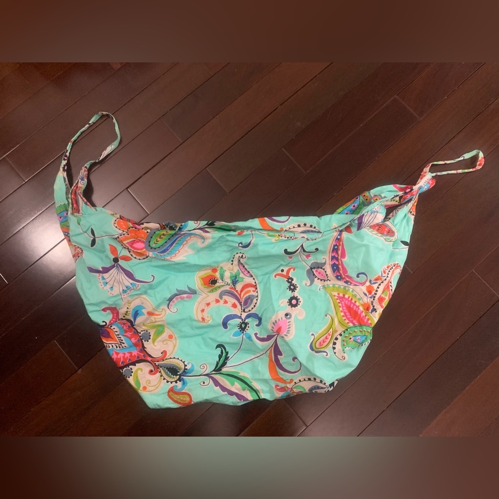 Cloth Bohemian Satchel Turquoise Print